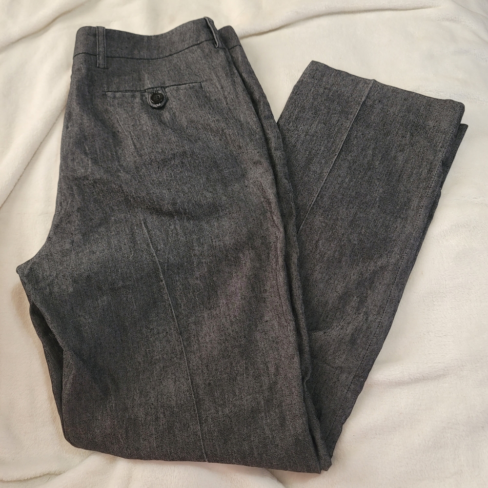 Sandro Paris Women's Jeans Size 8 Washed Black Cotton Blend Denim Pants Euc
